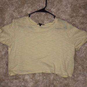 Yellow crop top